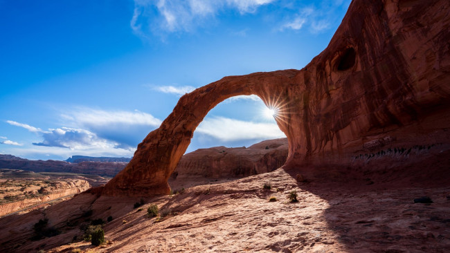 Обои картинки фото corona arch, moab, utah, природа, горы, corona, arch
