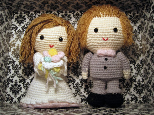 Картинка разное игрушки вязание жених невеста