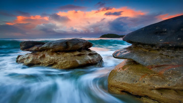 Картинка природа побережье море камни