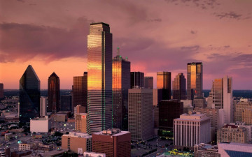 Картинка города панорамы dallas texas