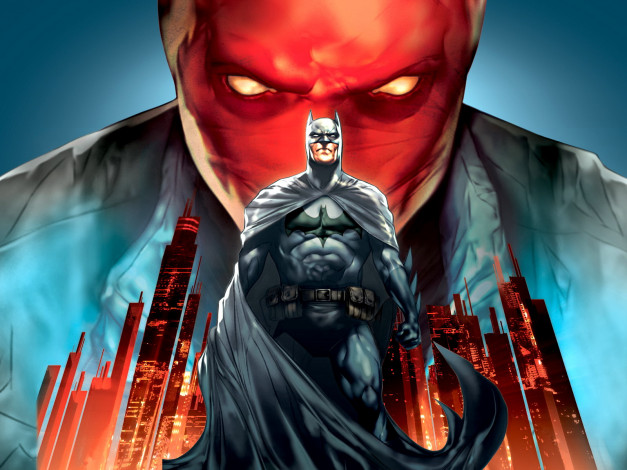 Обои картинки фото batman, under, the, red, hood, рисованные, комиксы, фильм
