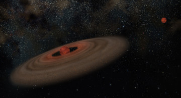 Картинка космос арт протопланетарный диск экзопланеты коричневые карлики