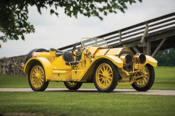 обоя автомобили, классика, желтый, 1911г, car, racing, autocrat, oldsmobile