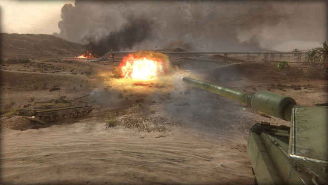 Обои картинки фото видео игры, armored warfare, танк, взрыв