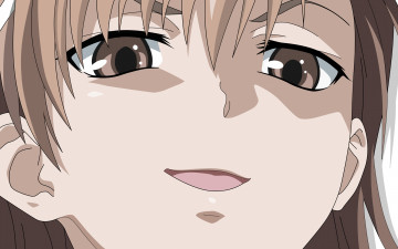 Картинка аниме to+aru+kagaku+no+railgun девушка взгляд фон