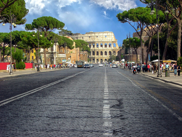 Обои картинки фото города, рим,  ватикан , италия, колизей