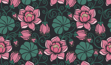 обоя векторная графика, цветы , flowers, паттерн, цветы, бесшовный, floral, seamless, pattern