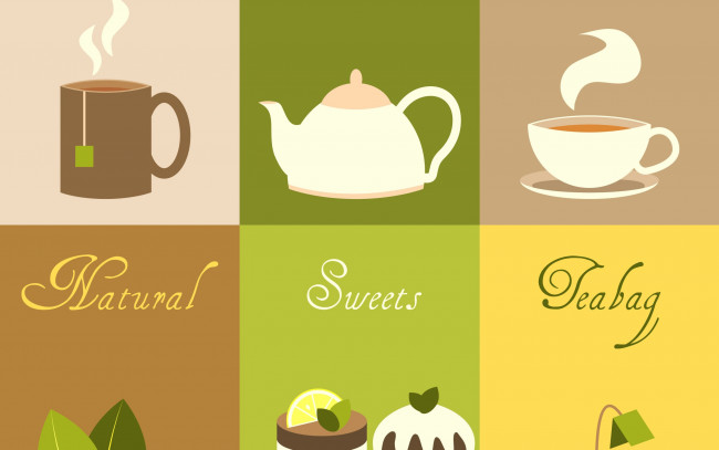 Обои картинки фото векторная графика, еда , food, десерт, текстура, чай, фон