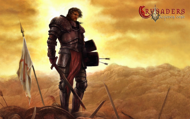 Обои картинки фото видео игры, crusaders,  thy kingdom come, рыцарь, поле, боя