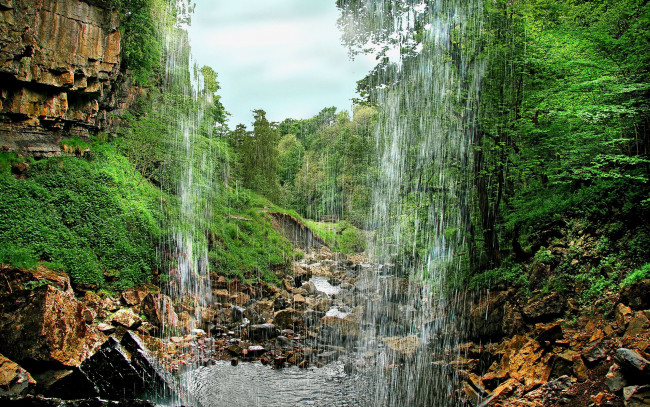 Обои картинки фото природа, водопады