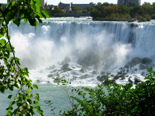 обоя канада, онтарио, ниагара, природа, водопады, водопад