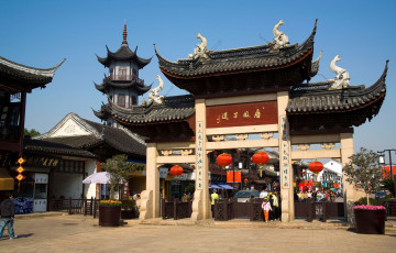 Картинка города буддистские другие храмы китай сучжоу