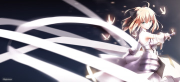 Картинка аниме fate stay+night saber lily magicians арт девушка сейбер артурия