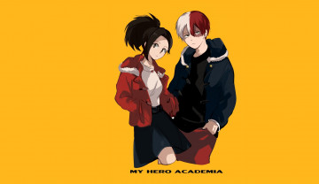 обоя аниме, boku no hero academia, двое