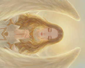 Картинка фэнтези ангелы pai yu