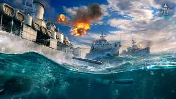 обоя видео игры, world of warships, world, of, warships, онлайн, action, симулятор