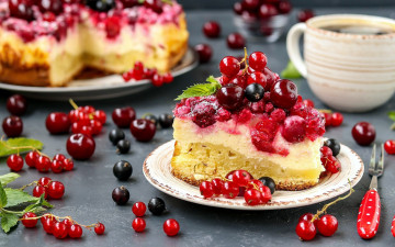 Картинка еда пироги ягоды пирог ягодный смородина