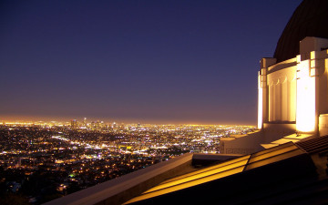 Картинка los angeles california города огни ночного