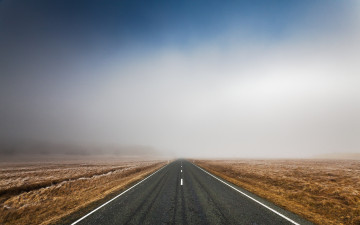 Картинка природа дороги туман