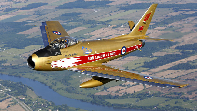 Обои картинки фото 86a, sabre, jet, авиация, боевые, самолёты, королевские, ввс, истребитель, канада