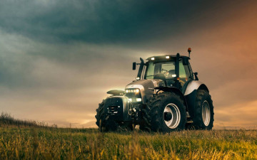 Картинка lamborghini tractor техника тракторы трава трактор колесный поле