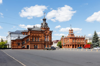 Картинка города -+улицы +площади +набережные архитектура россия дома владимир городская дума площадь