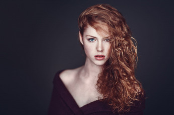 Картинка девушки -+лица +портреты рыжие волосы портрет