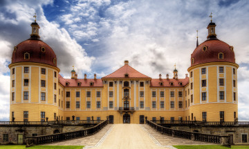 Картинка замок морицбург германия города дворцы замки крепости каменный большой