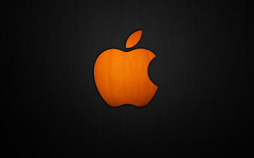 Картинка компьютеры apple тыква хэллоуин pumpkin яблоко