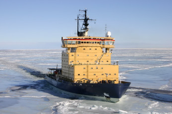 Картинка корабли ледоколы winter ice sea ice-breaker ship ymer sweden bothnia