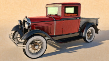 Картинка автомобили рисованные ford 1930