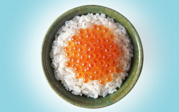Картинка еда икра красная рис