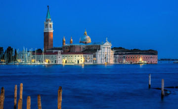 Картинка venice +italy города венеция+ италия архитектура венеция церковь море причал
