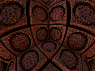 Картинка 3д графика fractal фракталы тёмный абстракция узор