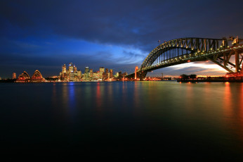 Картинка sydney australia города сидней австралия ночной город здания