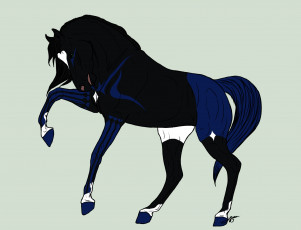 Картинка рисованные животные +сказочные +мифические лошадь