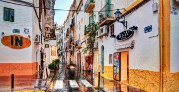 Картинка города -+улицы +площади +набережные испания ибица старый город