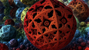 Картинка 3д+графика fractal+ фракталы форма цвет
