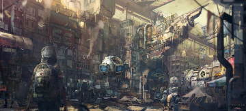 Картинка roldan фэнтези иные+миры +иные+времена иной индустриализация мегаполис будущее мир