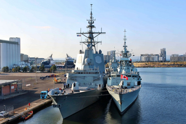 Обои картинки фото корабли, крейсеры,  линкоры,  эсминцы, вмф
