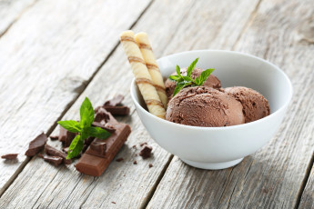 Картинка еда мороженое +десерты мята шоколад