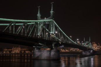 Картинка города -+мосты liberty bridge hungary budapest