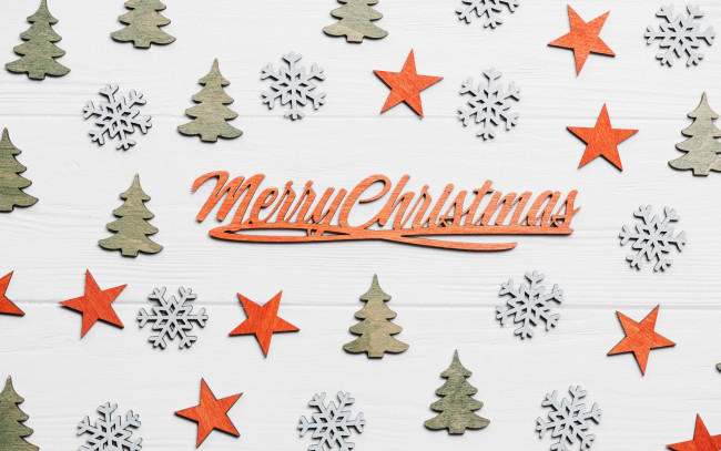 Обои картинки фото праздничные, векторная графика , новый год, рождество, звездочка, елка, деревянный, фон, новый, год, merry, christmas, снежинка