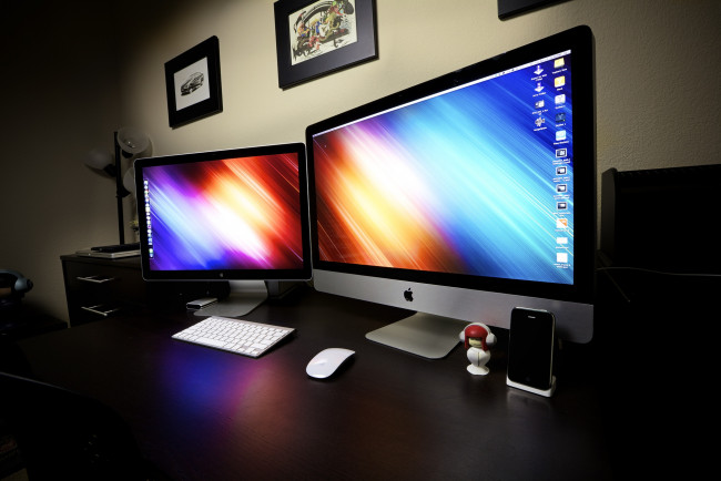 Обои картинки фото компьютеры, мониторы,  ноутбуки, california, mac, os, cupertino, apple, workplace
