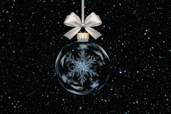 Картинка праздничные векторная+графика+ новый+год снежинки фон шар