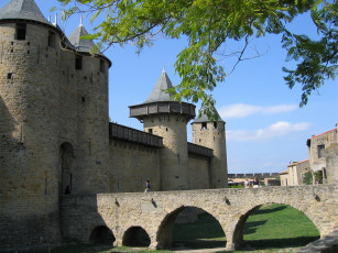 Картинка carcassonne france города дворцы замки крепости