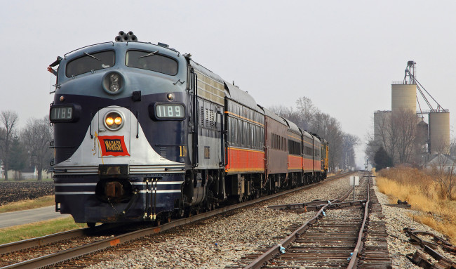 Обои картинки фото техника, поезда, состав, рельсы, локомотив, дорога, железная