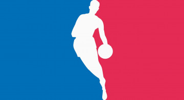 Картинка спорт 3d рисованные баскетболист красный синий силуэт мяч