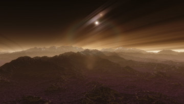 Картинка 3д+графика атмосфера настроение+ atmosphere+ +mood+ поверхность планеты