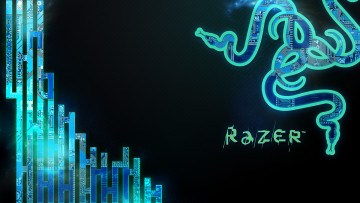 обоя компьютеры, razer, логотип, фон